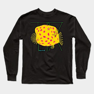 Yellow boxfish (Ostracion cubicum) Long Sleeve T-Shirt